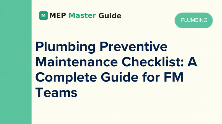 Plumbing-Preventive-Maintenance-Checklist
