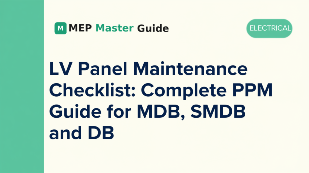 LV-Panel-Maintenance-Checklist