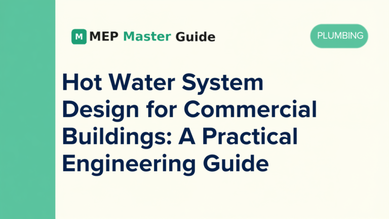 Hot Water System Design for Commercial Buildings A Practical Engineering Guide.